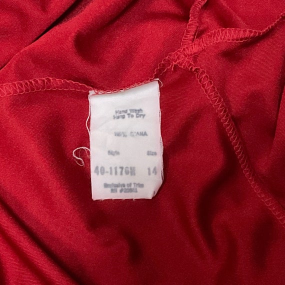 Red Gown Bill Tice Kimono Dress - image 10