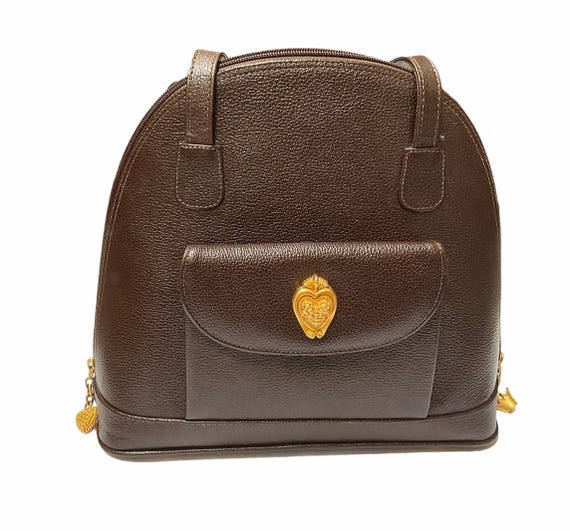 1993 Vicenza Shoulder Bag Brown Leather
