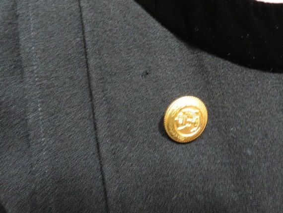 Albert Nipon Coat Dress Black Wool Double Breaste… - image 10