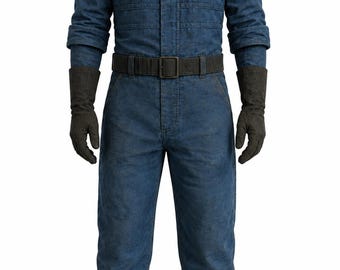 Op NCR op Vault Trooper geïnspireerde blauwe Fallout-jumpsuit voor dames