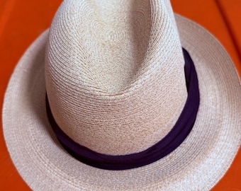 Dobbs Straw Fedora Hat Size 7 3/8