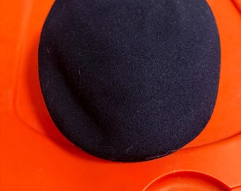 Scala wool black newsboy cap