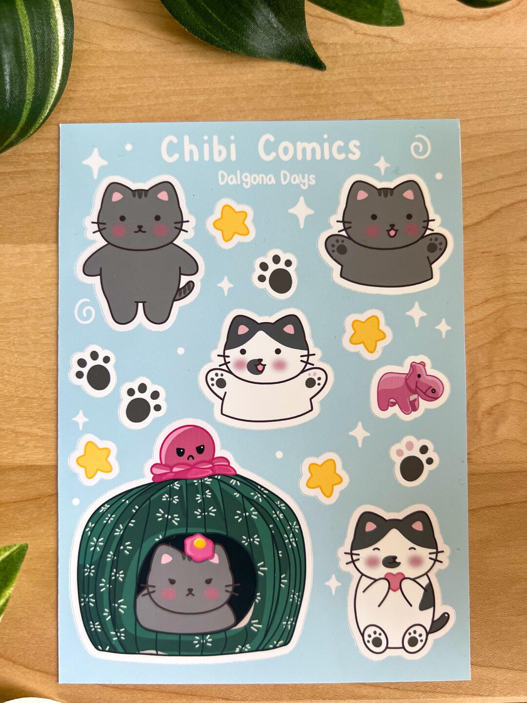 Chibi Comics Collab Limited Matte Vinyl Sticker Sheet – Journal/planner ...