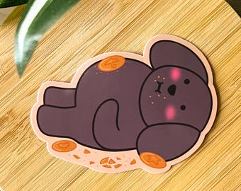 Toby with Dalgonas – Waterproof Matte Vinyl Sticker
