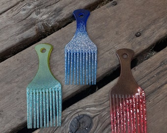 Large weaving combs beaters, tapestry weaving beaters, tapestry combs weaving tools resin combs resin beaters glitter