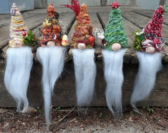 DIY Gnome Kit, Gnome shelf sitter, Gnome Bottle Topper, Gnomes, Handmade Gnome, Make it yourself gnome, Holiday Gnomes