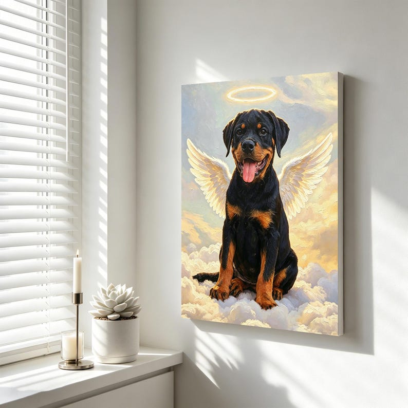 Custom Angel Pet Memorial Paint by Number, Personalized Dog Cat ...