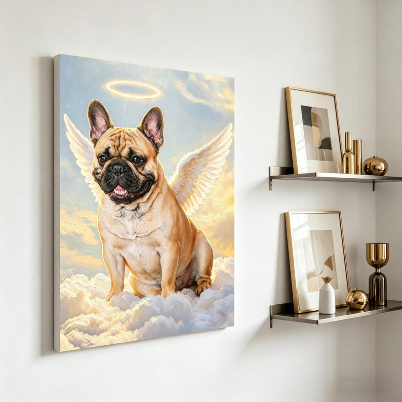 Custom Angel Pet Memorial Paint by Number, Personalized Dog Cat ...