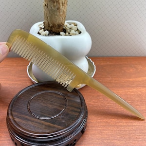 Natürlicher Hornschwanzkamm Anti Statischer Ratte Kamm Haar Styling Scheitelkamm