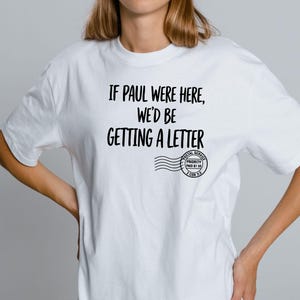 Christian Shirt Design PNG SVG Bundle | Vintage Postal Stamp Graphic (Digital Download)
If Paul were Here We'd Be Getting A Letter SVG, If Paul were Here Wed Be Getting A Letter Png,If Paul were Here Svg,We'd Be Getting A Letter
If Paul Were Here We’d Be Getting a Letter Shirt, Christian Humor Tee, Bible Humor Shirt, Funny Church Shirt, Faith Based Shirt, Religious