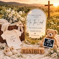 Religious Pregnancy Announcement Christian Baby reveal Gender neutral baby announcement Social media reveal Isaiah 6022 Digital Download