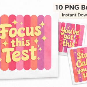 State Testing PNG Bundle for Teachers, Testing Coordinator PNG, Teacher Team Digital Download, 10 PNG Files