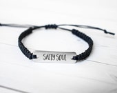 SALTY SOUL Bracelet, Love Jewelry, Inspiration Gift, Unique gift for Women, Ocean Bracelet Jewelry, Gift for her, Gift for him