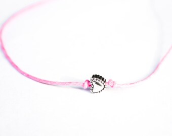 Heart Wish Bracelet Friendship Dainty Pink Simple, Valentines Bracelet, Valentines Day Gift