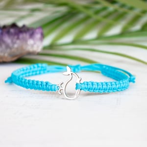 Whale bracelet, Friendship bracelet, Bracelet for woman, Nautical Gift, Gift for her, Handmade bracelet, Ocean gift image 1