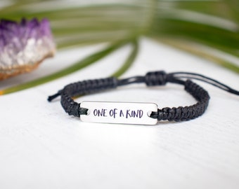 One of a Kind Bracelet, Inspiration Gift, Motivation Bracelet, Unique gift, Girlfriend Gift, Boyfriend Gift, Gift for her, Gift for him