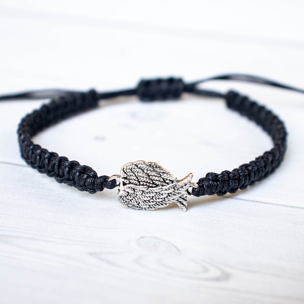 Small Angel Wings Bracelet Jewelry, Friendship Bracelet, Angel Jewelry, Angel Bracelet, Gift for Women, Gift for Men, Women's Gift