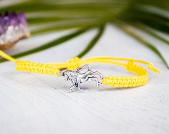 Lion Bracelet, Leo Zodiac Bracelet, Lion Jewelry, African Lion, Lion Gift