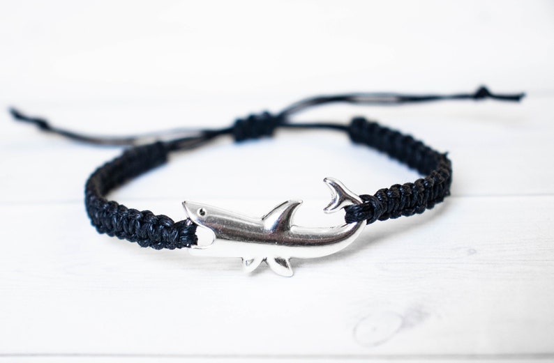 Shark Bracelet Fish Jewelry Friendship Bracelet Nautical Etsy