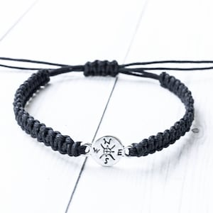Compass Bracelet, Compass Jewelry, Outdoors Gift, Travel Gift, Gift for Her, Gift for Him, Mens Bracelet, Unique gifts for Women for Men
