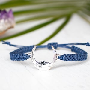 Large Moon with Face Bracelet - Moon Jewelry, Gift for Women or Men, Celestial Jewelry, Luna Bracelet, Astrological, Planet Jewelry