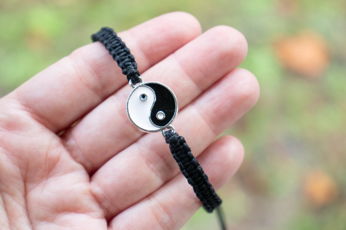 Yin Yang Bracelet Yin Yang Jewelry Ying Yang Braceletyoga Etsy