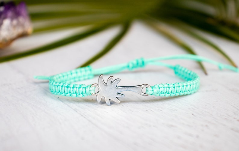 Palm Tree Bracelet, Tree Jewelry, Nature, Vacation Jewelry, Beach Jewelry, Florida, California, Gift for Her, Gardening Gift image 1