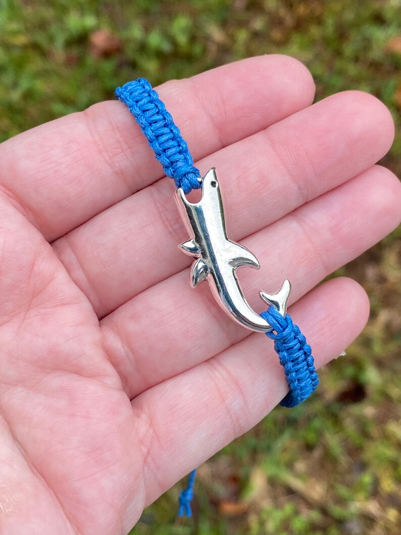Shark Bracelet Fish Jewelry Friendship Bracelet Nautical Etsy