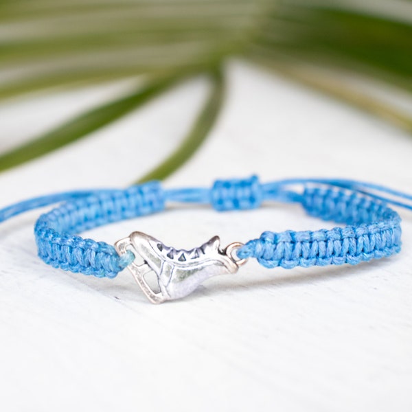 Ice Skate Bracelet, Girls Figure Skating Bracelet, Ice Skating Jewelry, Figure Skating Gifts, Coach Team Gift