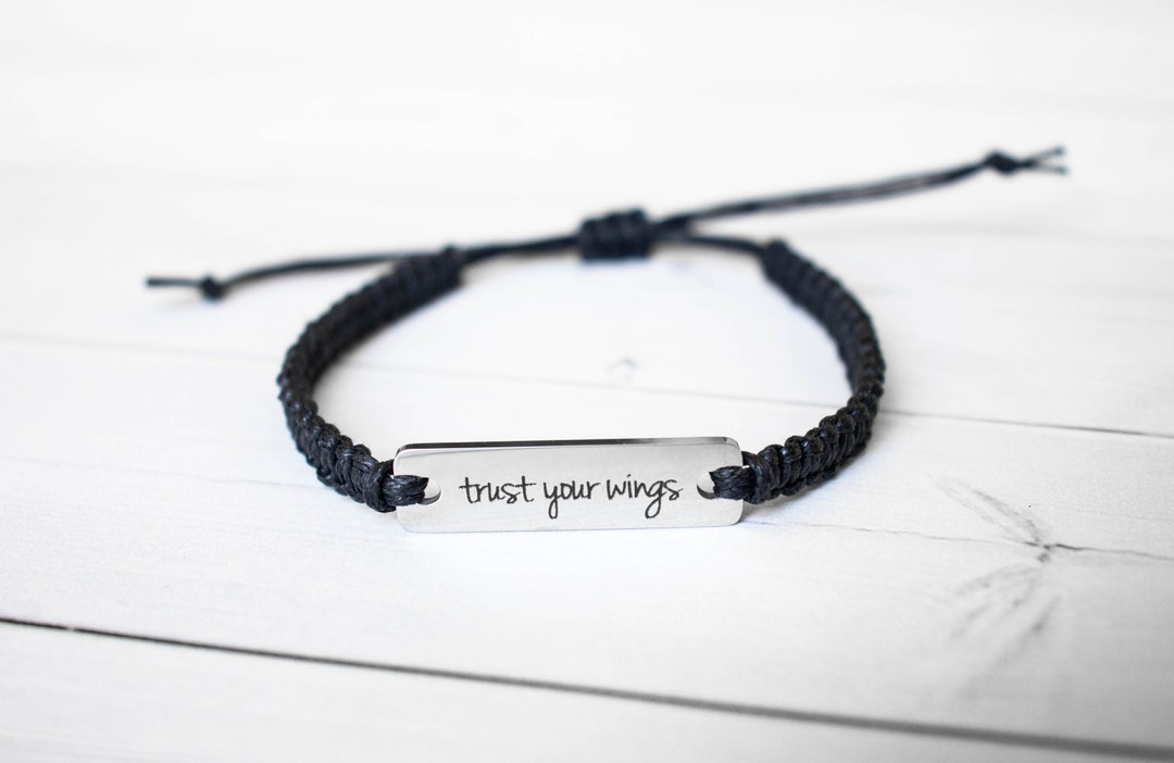 Trust Your Wings Bracelet Love Jewelry Inspiration Gift - Etsy