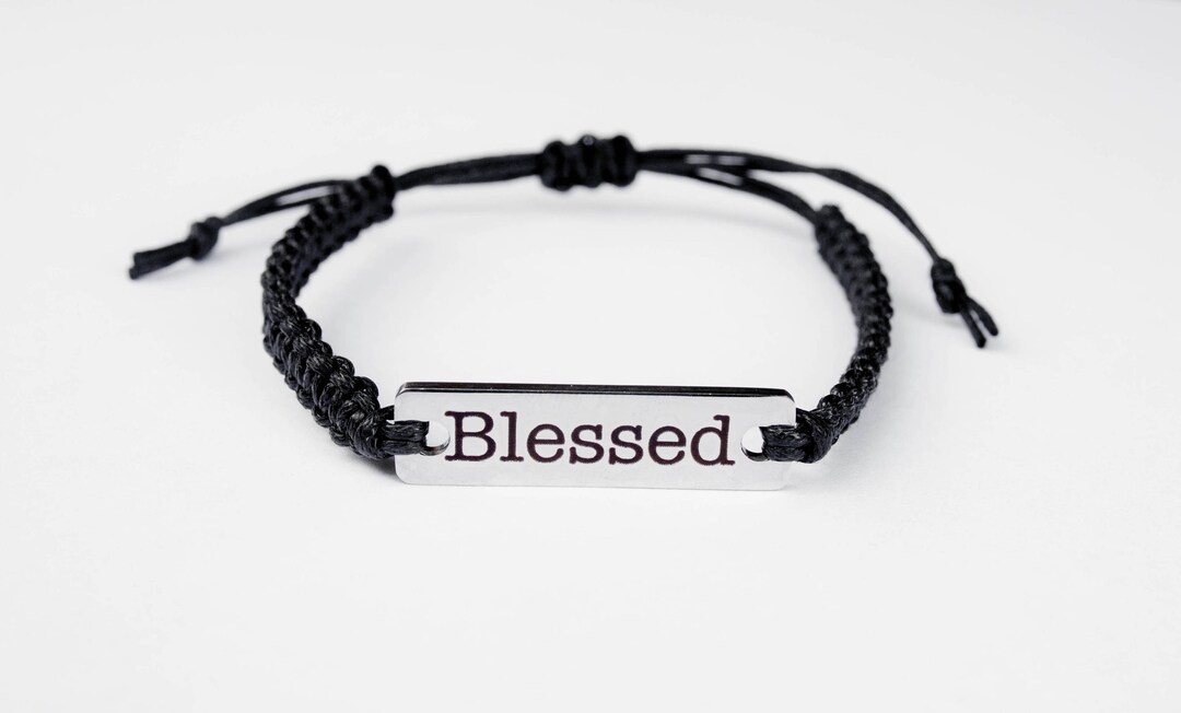 BLESSED Bracelet, Word Bracelet, Inspiration Bracelet, Inspiration