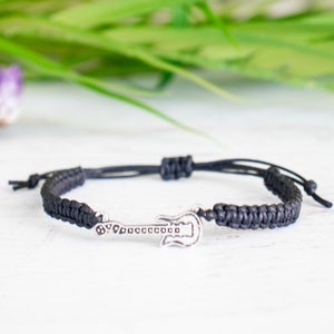 Guitar Bracelet, Guitar Charm, Guitar Player Gift, Music Gift, Rock and Roll, Music Jewelry, Band Bracelet, Instrument Bracelet