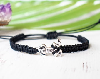 Bracelet grenouille, cadeau pour amateur de grenouille, rainette, bijoux nature, accessoires pour femme ou homme, cadeau pour elle ou pour lui, bracelet d'extérieur