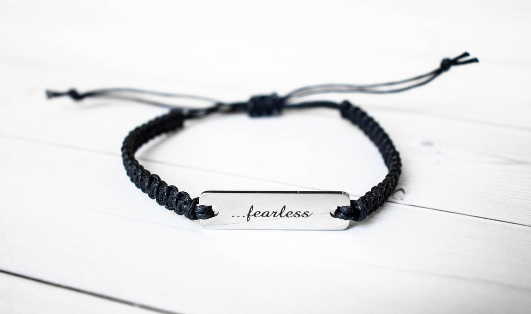 Fearless Bracelet Love Jewelry Inspiration Gift Unique Gift - Etsy