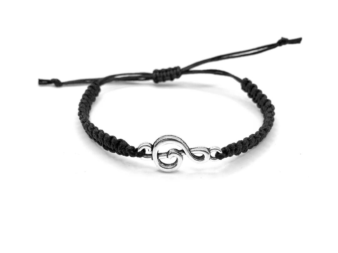 Treble Clef Bracelet Music Gift Friendship Bracelet - Etsy