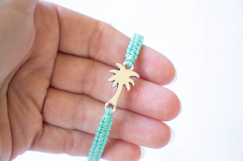 Palm Tree Bracelet, Tree Jewelry, Nature, Vacation Jewelry, Beach Jewelry, Florida, California, Gift for Her, Gardening Gift image 3