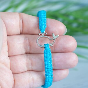 Whale bracelet, Friendship bracelet, Bracelet for woman, Nautical Gift, Gift for her, Handmade bracelet, Ocean gift image 2