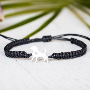 Dog Bracelet with Heart, Pet Bracelet, STAINLESS STEEL, Dog Jewelry, Christmas Gift, Dog Charm Bracelet Memorial, Pet Gift, Animal Jewelry