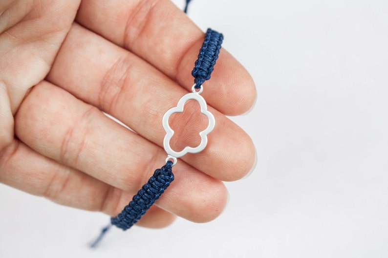 Cloud Flower Friendship Bracelet, Cloud Bracelet, Adjustable, Unique Gifts, gift for him, gift for her image 4