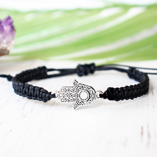 Hamsa Bracelet, for Men, For Women, Evil Eye, Hand of Fatima, Protection, Spiritual Bracelet, Yogi Jewelry, Yoga, Om