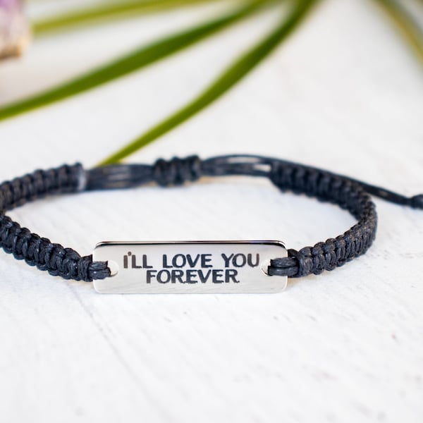 I'll Love You Forever Bracelet, Love Jewelry, Valentines Day Gift, Girlfriend Gift, Boyfriend Gift, Gift for her