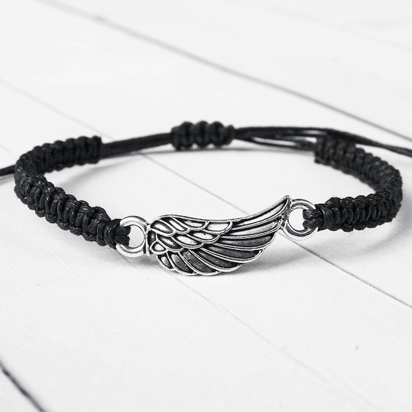 Angel Wing Bracelet, Angel Wing Jewelry, Angel Fashion , Gift for Women, Gift for Men, Remembrance Gift