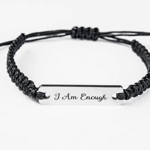I Am Enough Bracelet, Emotional Balance, Inspiration Bracelet, Stress, Protection, Mental Health, Anxiety Bracelet, Love Jewelry