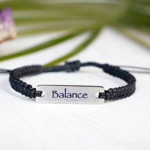 Balance Bracelet Life Balance Inspirational Jewelry Balance - Etsy