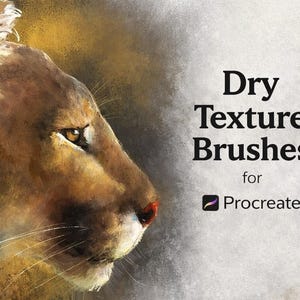 Dry Texture Brush Set for Procreate | Natural Grain & Rough Paint Brushes