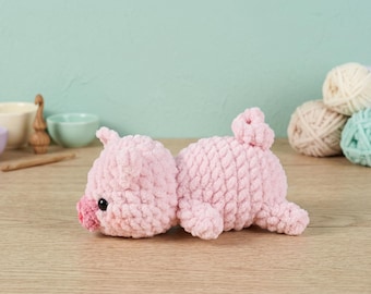 Crochet Pig Pattern PDF, Amigurumi Tutorial, Farm Animal Plushie, Easy Toy Guide (Digital Download)