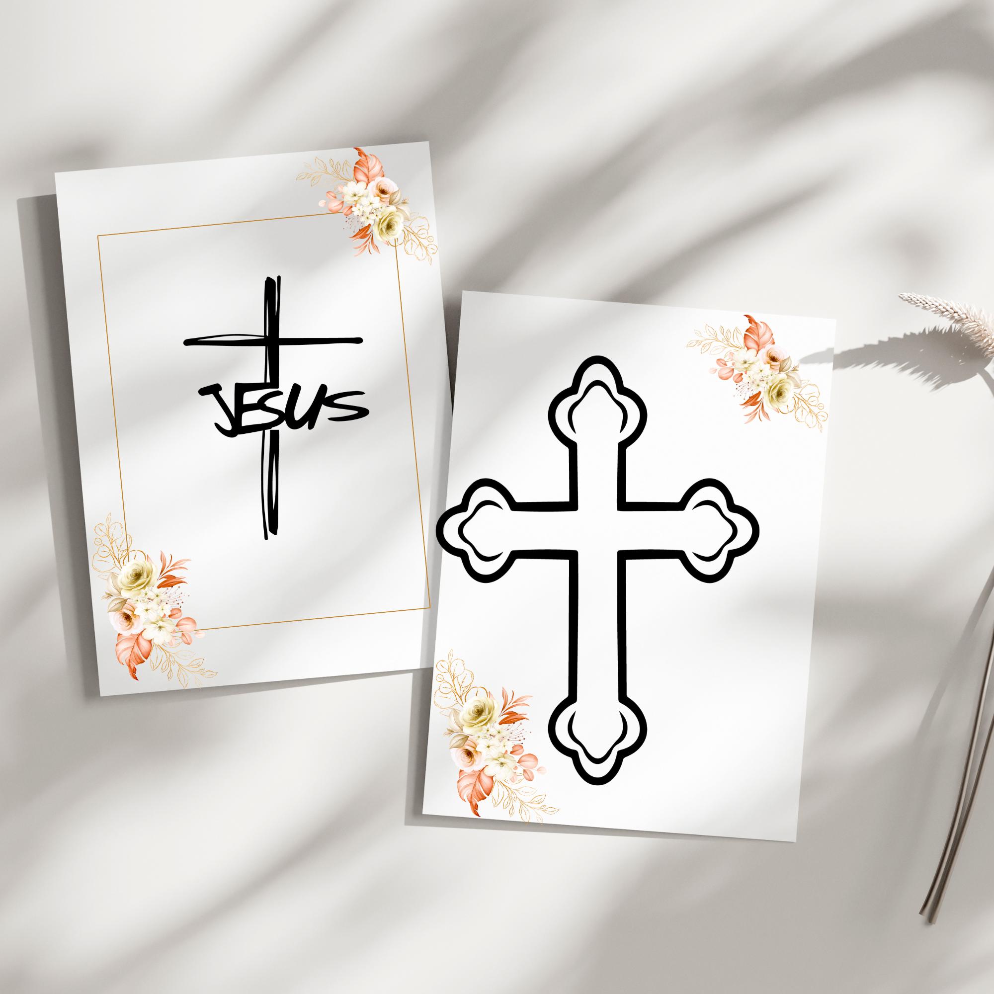 Jesus Cross SVG Bundle, Christian Cross Cut File, Religious Faith SVG ...
