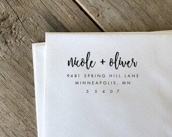 return address stamp etsy