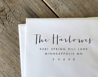 Custom Return Address Stamp, Personalized Self Inking Stamp, Address Stamper, Wedding Stationery Stamper, Custom Rubber Stamp, Self Inking