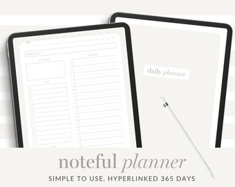 Digital Planner Noteful, Productive Daily Planner, Daily iPad Planner, Undated Digital Planner iPad, Organized Day, Notablity Planner